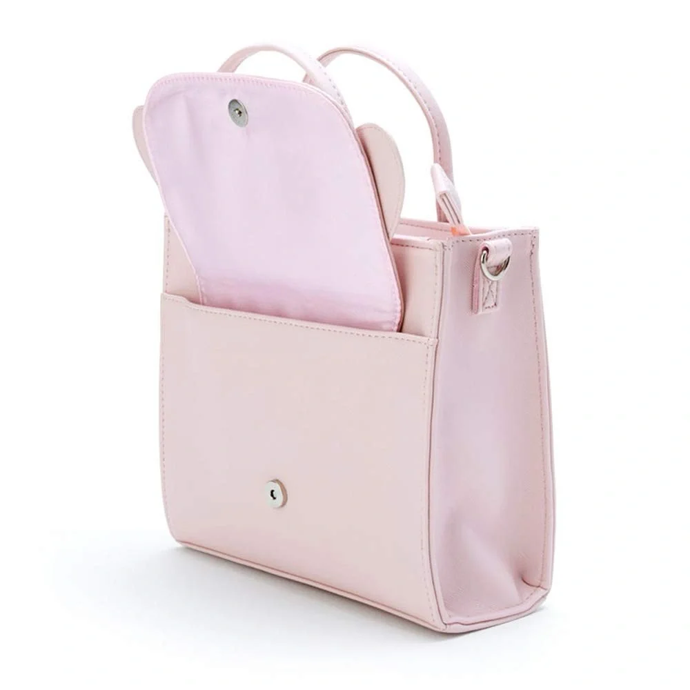 Sanrio My Melody 2WAY crossbody bag / sling shoulder bag (face) Like New - Picture 3 of 4